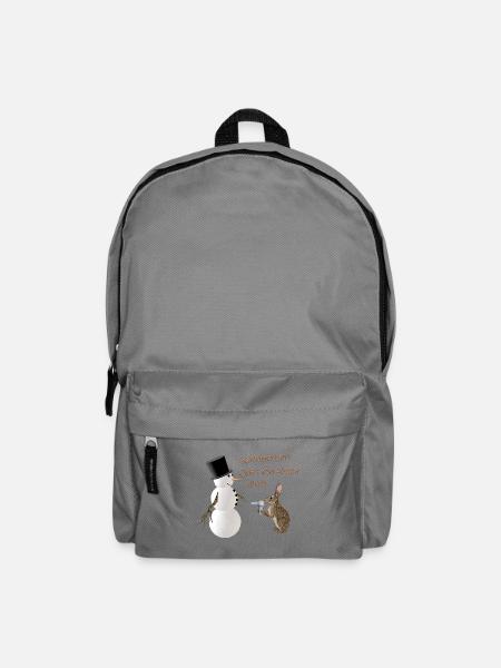 Karotte her! Oder ich föhne dich! - Rucksack - Mittelgrau