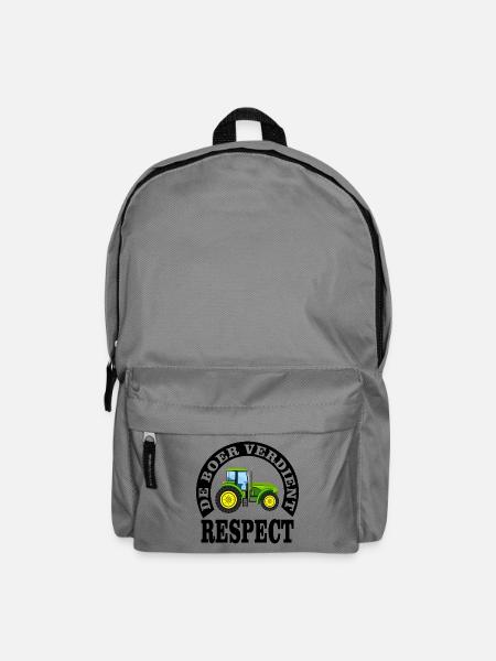 Les agriculteurs méritent le respect - Sac à dos - gris éléphant