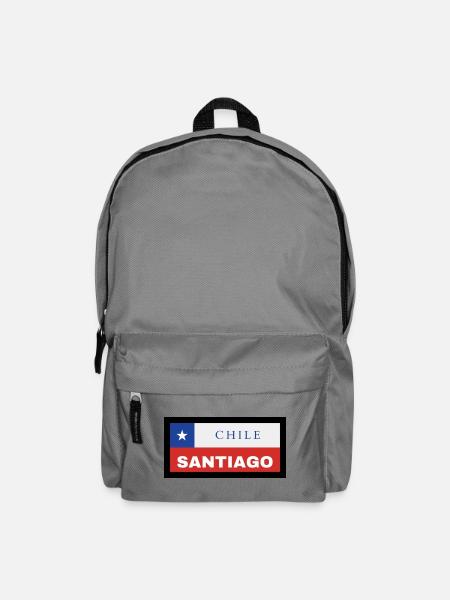 Santiago City in Chilean Flag - Backpack - elephant grey