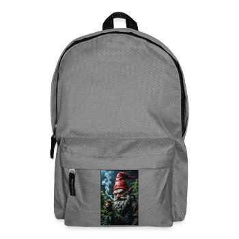 Rauchender Zwerg Albert - Rucksack - Mittelgrau - Vorne