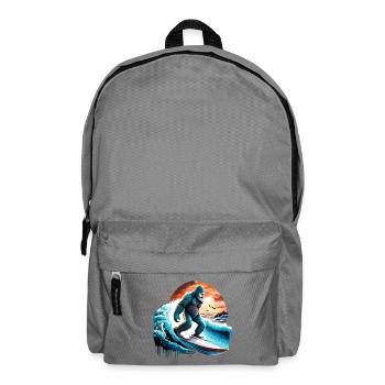 Big Foot Surfen - Rucksack - Mittelgrau - Vorne