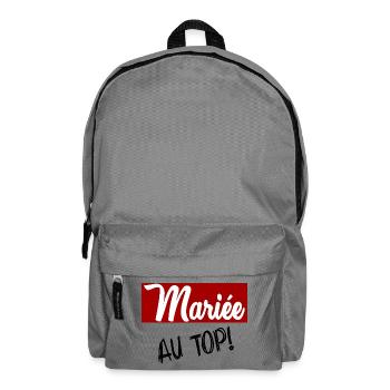 HOCHZEIT. ZUKÜNFTIGE BRAUT. Junggesellinnenabschied - Rucksack - Mittelgrau - Vorne