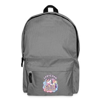 Faulpelz: Ich mache stattdessen ein Nickerchen - Rucksack - Mittelgrau - Vorne