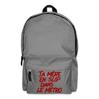 Provocation Métro: Mère en Slip - Sac à dos - gris éléphant - Devant