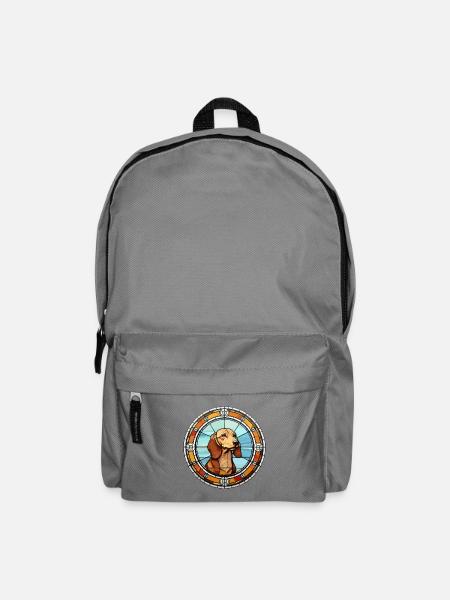 Westfälische Dachsbracke Hunderasse Buntglas Co - Rucksack - Mittelgrau