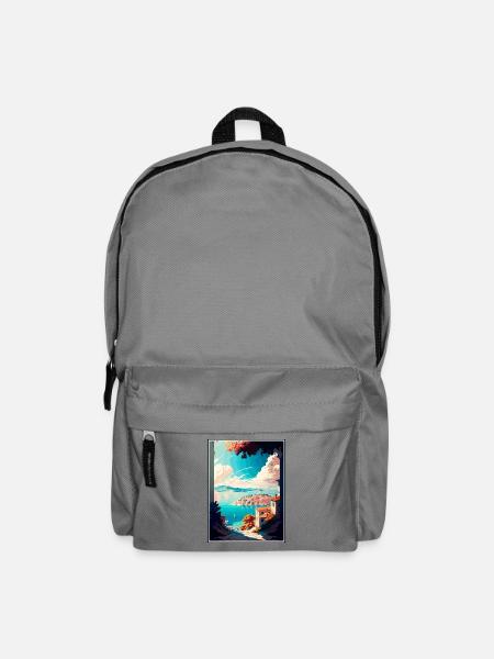 Split Kroatien Vintage Reiseposter WPA Souvenir - Rucksack - Mittelgrau