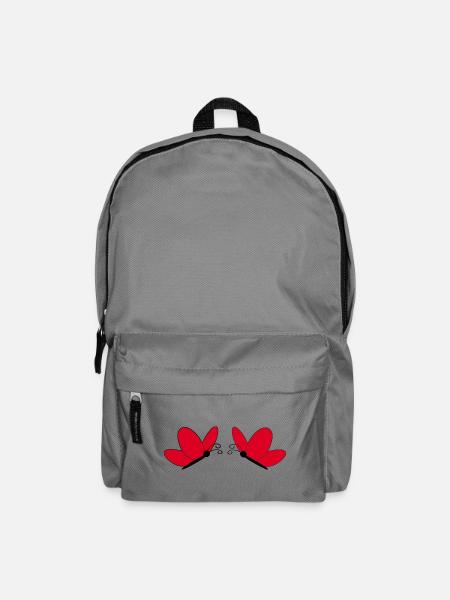 Rote Schmetterlinge Geschenk für sie - Rucksack - Mittelgrau