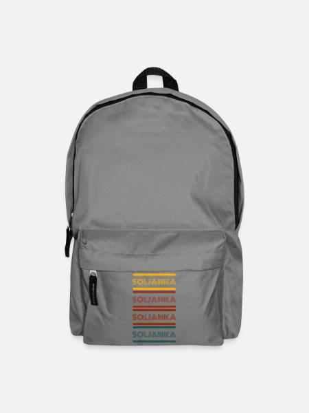 Retro Soljanka - Rucksack - Mittelgrau