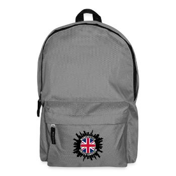 Manchester Skyline UK Flagge Reisesouvenir - Rucksack - Mittelgrau - Vorne