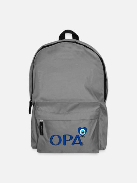 Opa mit Nazar Luftballon - Rucksack - Mittelgrau