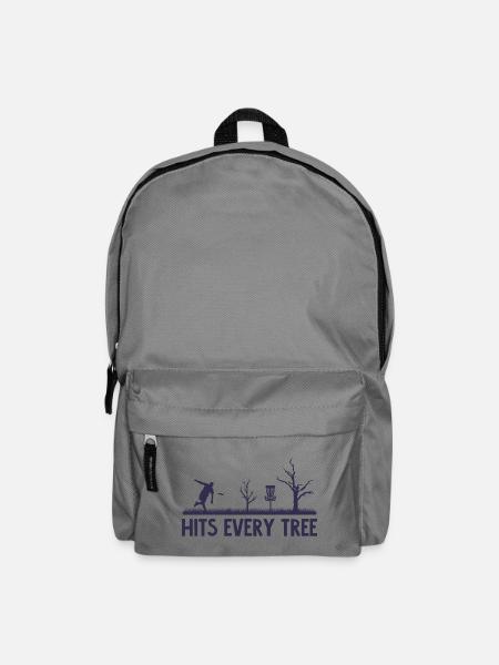 Disc Golf Spieler Grafik Discgolfer Discgolf - Rucksack - Mittelgrau
