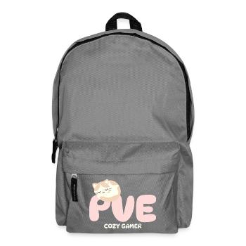 PVE Cozy Gaming Schlafkatze - Rucksack - Mittelgrau - Vorne