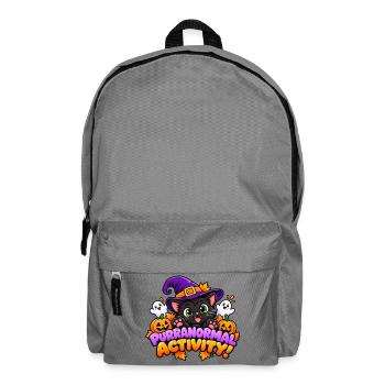 Purranormale Aktivität! - Süße Halloween-Katze - Rucksack - Mittelgrau - Vorne