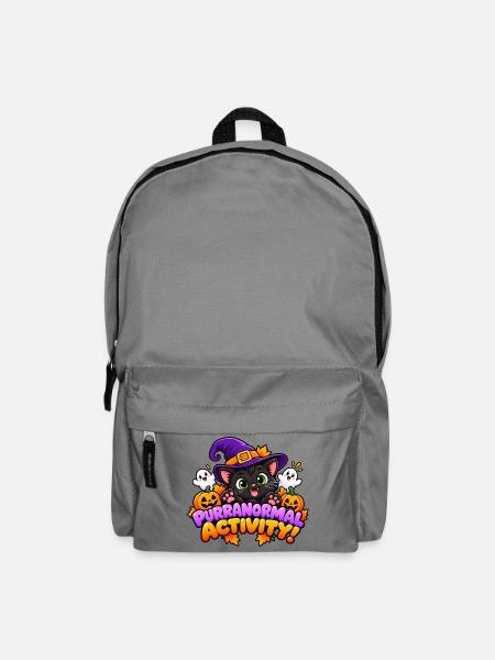 Purranormale Aktivität! - Süße Halloween-Katze - Rucksack - Mittelgrau