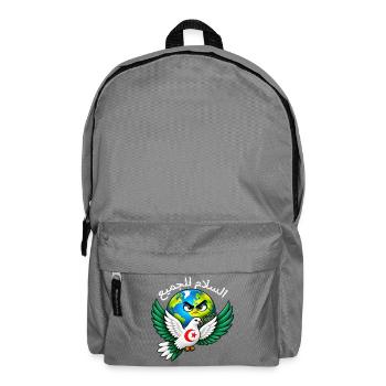 Frieden für alle – Algerien - Rucksack - Mittelgrau - Vorne
