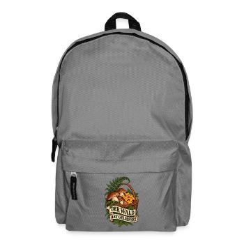 Pfifferlinge Maronen - Der Wald liefert Pilzfreude - Rucksack - Mittelgrau - Vorne