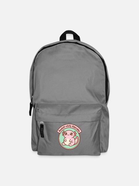 Axolotl-ute niedlich – Niedlicher pinker Axolotl - Rucksack - Mittelgrau