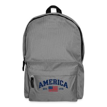 Amerikanische Flagge USA Vereinigte Staaten von Amerika US 4. - Rucksack - Mittelgrau - Vorne
