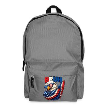 American Flag Bruh Dabbing Eagle Men Boys - Rucksack - Mittelgrau - Vorne