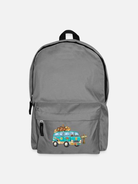 70er Camper Wohnmobil - Rucksack - Mittelgrau