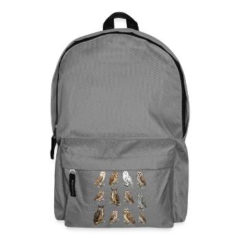 Eulen der Welt - Rucksack - Mittelgrau - Vorne