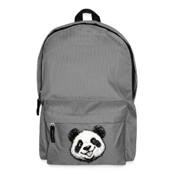 Lustiger Panda-Zunge rausgestreckt, süßer Panda-Liebhaber-Humor - Rucksack - Mittelgrau - Vorne