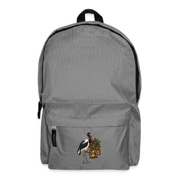 Sattelstorch an festlichen Weihnachtsglocken - Rucksack - Mittelgrau - Vorne