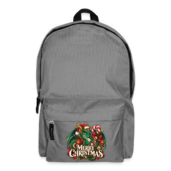 Merry Christmas Drache Weihnachten Zuckerstange - Rucksack - Mittelgrau - Vorne