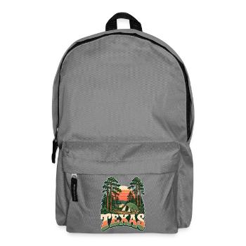 Texas Camping am Sonnenuntergang - Rucksack - Mittelgrau - Vorne