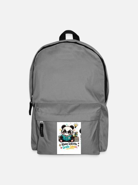 Kleine Schritte Große Ideen Panda - Rucksack - Mittelgrau