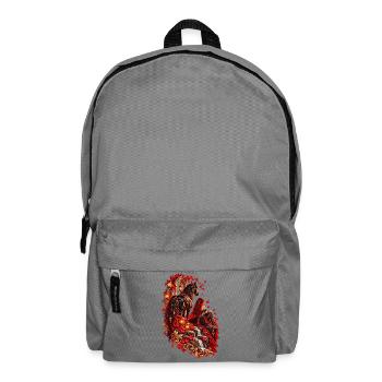 Rotes Pferd im Herbstlicht - Rucksack - Mittelgrau - Vorne