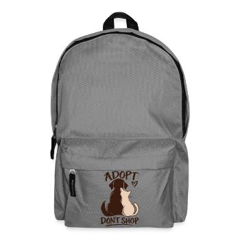 Adopt Don’t Shop Dog & Cat - Rucksack - Mittelgrau - Vorne