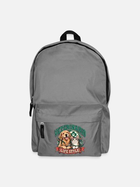 Veterinärleben Hund und Katze - Rucksack - Mittelgrau