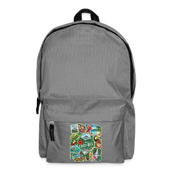 Costa Rica Reisesticker - Rucksack - Mittelgrau - Vorne