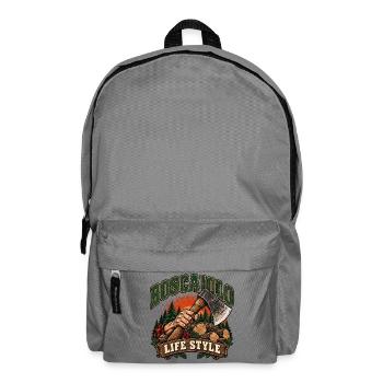 Holzfäller-Lebensstil Rustikaler Wald - Rucksack - Mittelgrau - Vorne