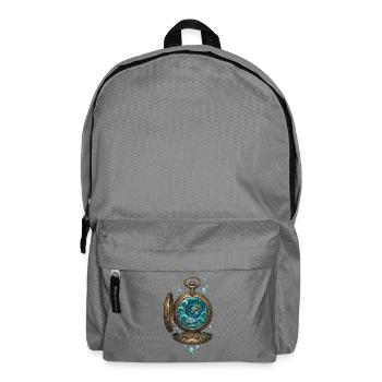 Magische Taschenuhr – Ozean Zeit Kunst - Rucksack - Mittelgrau - Vorne
