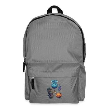 Schwebende Fantasy Inseln – Epische Reise - Rucksack - Mittelgrau - Vorne