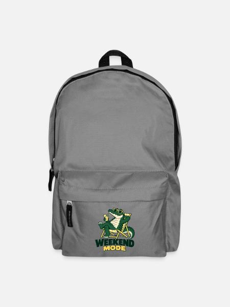 Alligator im Weekend Modus Strandlook - Rucksack - Mittelgrau