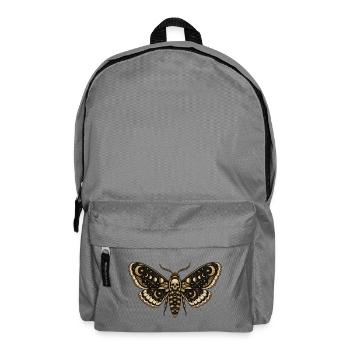 Mondmotte mit Totenkopf kosmischer Horror - Rucksack - Mittelgrau - Vorne