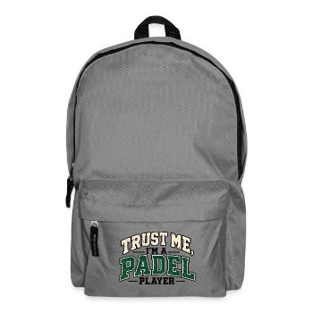 Trust Me I'm a Padel Player – Retro Design - Rucksack - Mittelgrau - Vorne