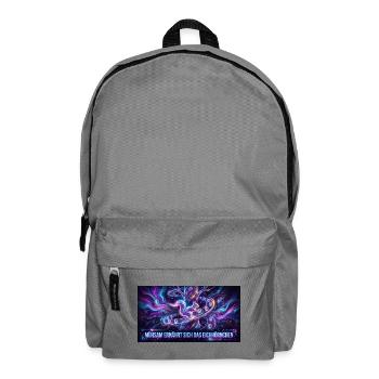 Neon-Eichhörnchen im Galaxienfluss - Rucksack - Mittelgrau - Vorne