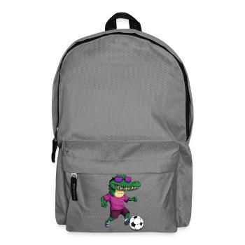 Alligator Fussball Krokodil - Rucksack - Mittelgrau - Vorne