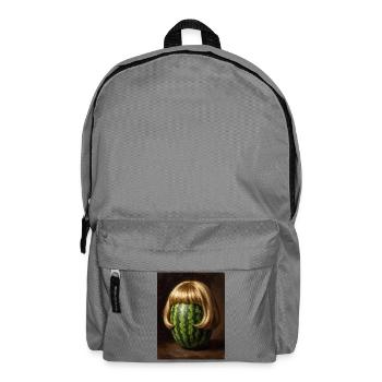 Wassermelone Bob Perücke - Rucksack - Mittelgrau - Vorne