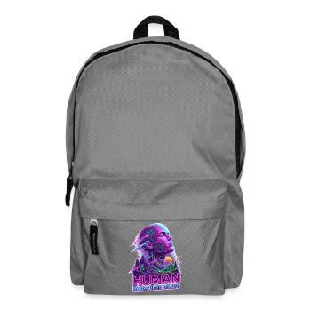 Human_-_better_than_Nature_-_Retrowave - Rucksack - Mittelgrau - Vorne
