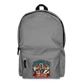 Journalisten-Lebensstil Retro - Rucksack - Mittelgrau - Vorne