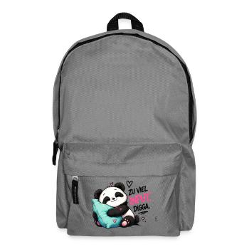 Zu viel Input Digga Panda - Rucksack - Mittelgrau - Vorne