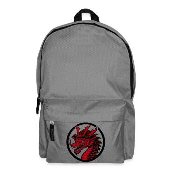 Samurai-Drache – Traditioneller japanischer Krieger - Rucksack - Mittelgrau - Vorne