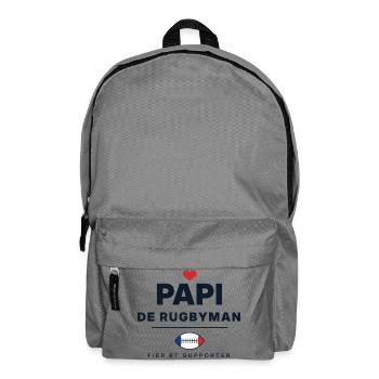 Opa eines Rugbyspielers - Rucksack - Mittelgrau - Vorne