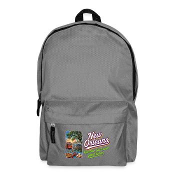 New Orleans Retro Vintage Jazz Gumbo Design - Rucksack - Mittelgrau - Vorne