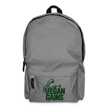 Vegan Gains - Rucksack - Mittelgrau - Vorne